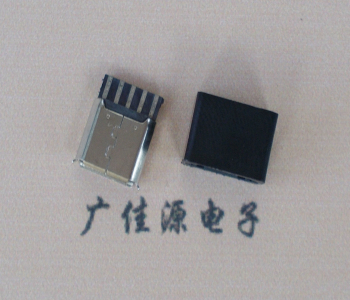 德州麦克-迈克 接口USB5p焊线母座 带胶外套 连接器