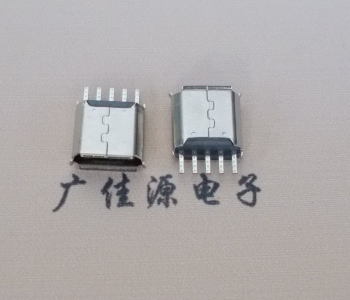 德州Micro USB接口 母座B型5p引脚焊线无后背