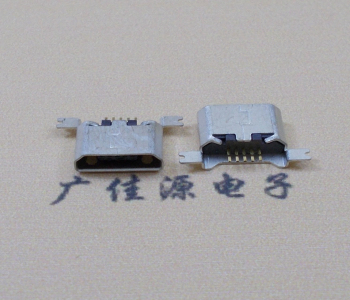德州MK USB B Type 沉板0.9母座后两脚SMT口不卷边