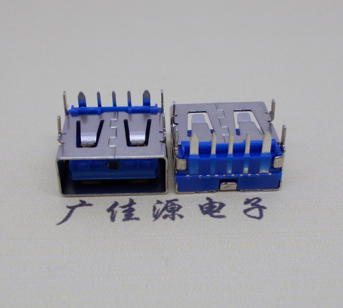 德州 USB5安大电流母座 OPPO蓝色胶芯,快速充电接口