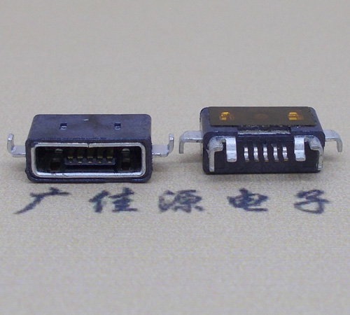 德州MICRO USB防水AB型口母头3D图纸封装