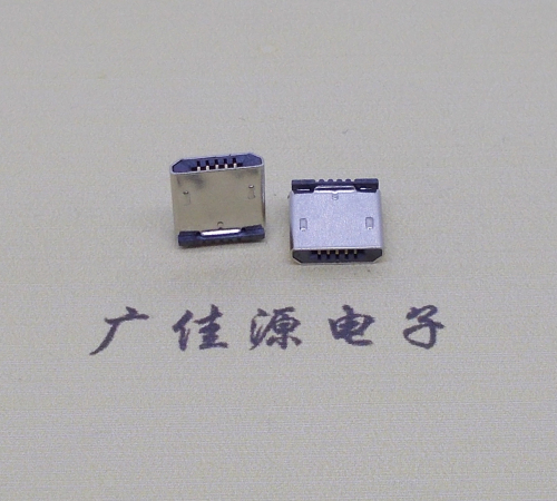 德州micro usb 5p公头 短体插板H=5.9立插