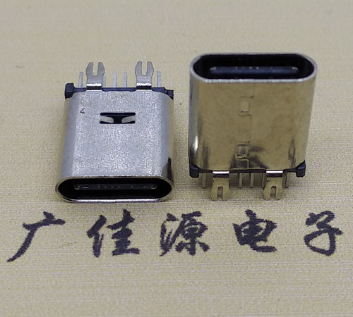 德州直立式type-c14p母座接口 usb type-c连接器