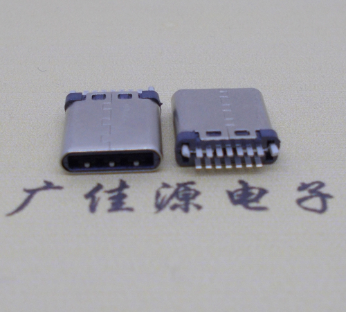 德州type-c14p公头铆合有地线接口厚2.7mm