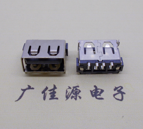 德州usb2.0母座带弹两脚插整体长度10.0mm