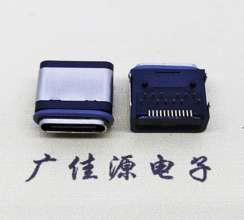 德州防水TYPE-C24Pin卧式母座. 额定电流3A电压20VV 