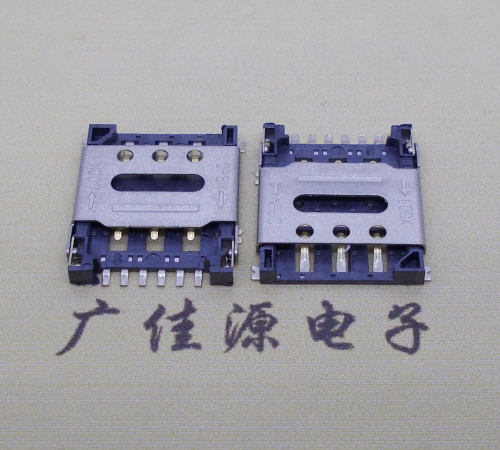 德州翻盖式 NANO SIM1.45H 6PIN卡座小卡槽手机内存卡