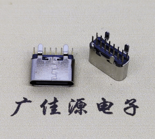 德州USB 3.1TYPE C直插母座16Pin引脚图正负极规范