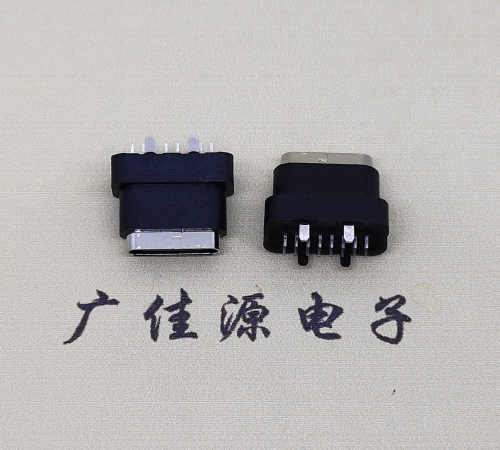 德州type c16pin防水连接器.点胶防水IPX7等级.立式接口母座